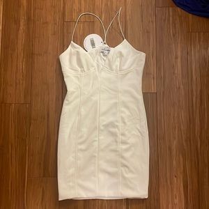 White mini dress